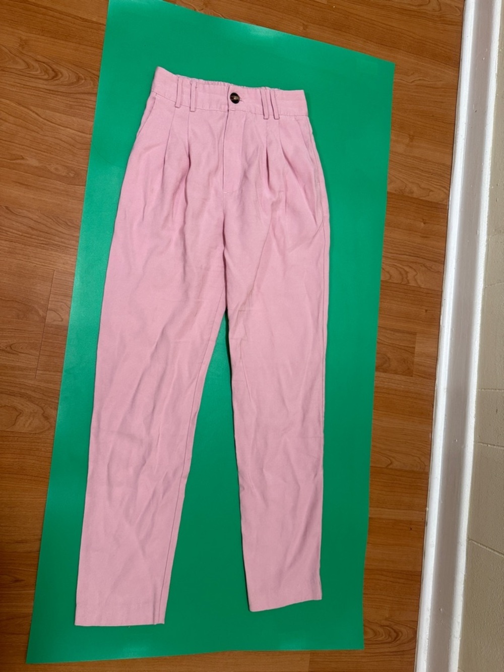 Lulu's Strictly Business Pink High Waisted Trouser Pants 💗 - Picture 6 of 11